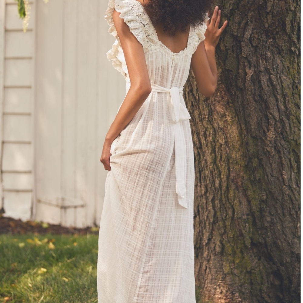 Anthropologie White Maxi - Picture 3 of 9